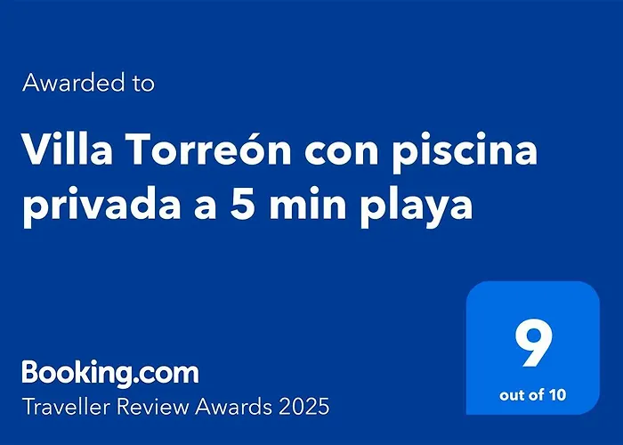 Villa Torreón con piscina privada a 5 min playa